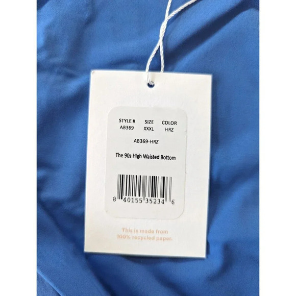 Andie Swim The 90s High Waisted Bottom Horizon Blue Size XXXL - Picture 2 of 4